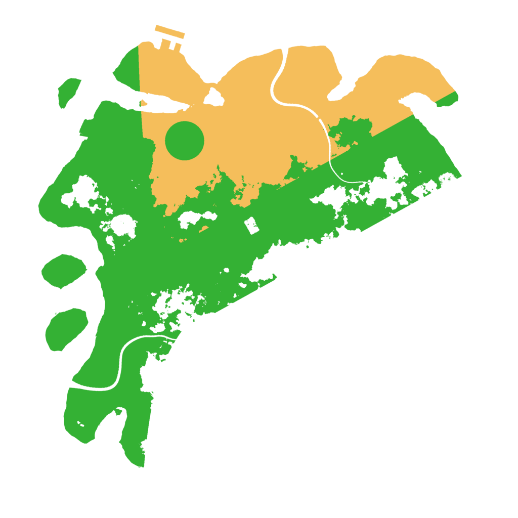 Biome Rust Map: Procedural Map, Size: 3500, Seed: 1767421863