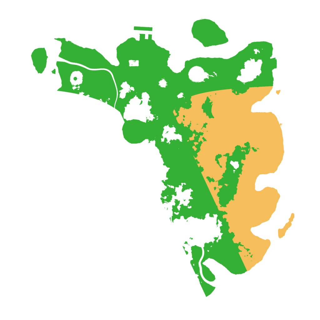 Biome Rust Map: Procedural Map, Size: 3500, Seed: 1133227561