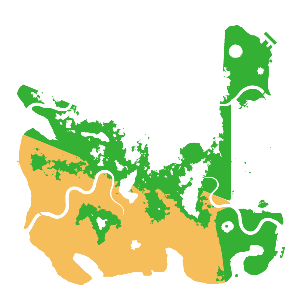 Biome Rust Map: Procedural Map, Size: 4050, Seed: 1194229538