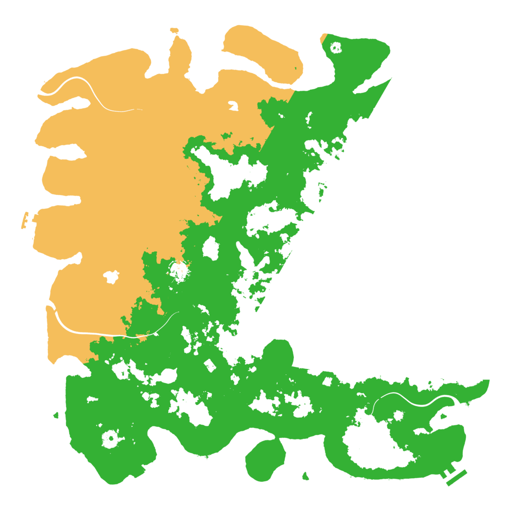 Biome Rust Map: Procedural Map, Size: 4500, Seed: 1257015037