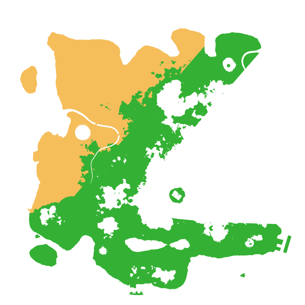 Biome Rust Map: Procedural Map, Size: 3500, Seed: 1912257089
