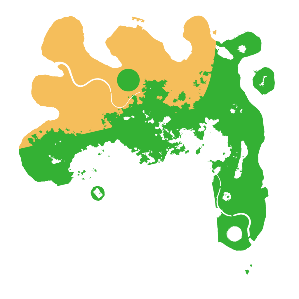 Biome Rust Map: Procedural Map, Size: 3500, Seed: 1628652213