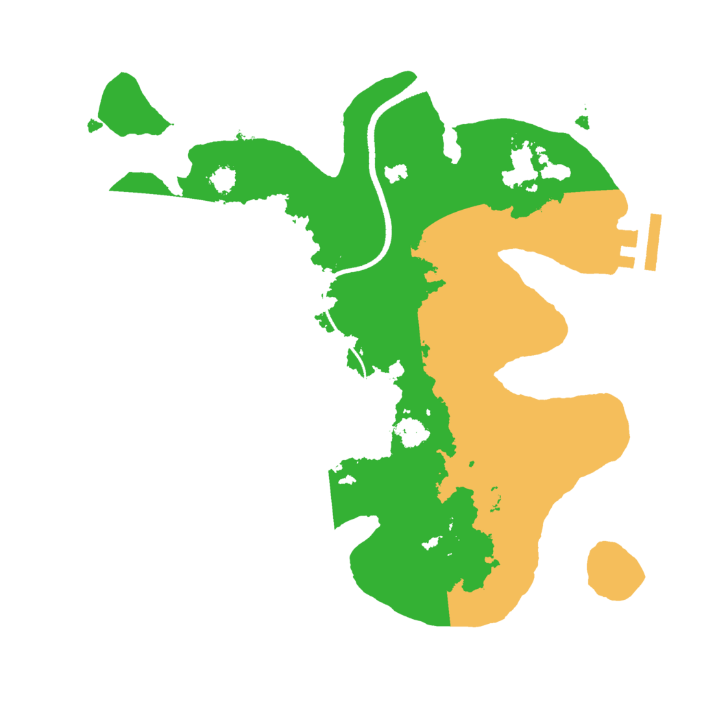 Biome Rust Map: Procedural Map, Size: 2500, Seed: 1388