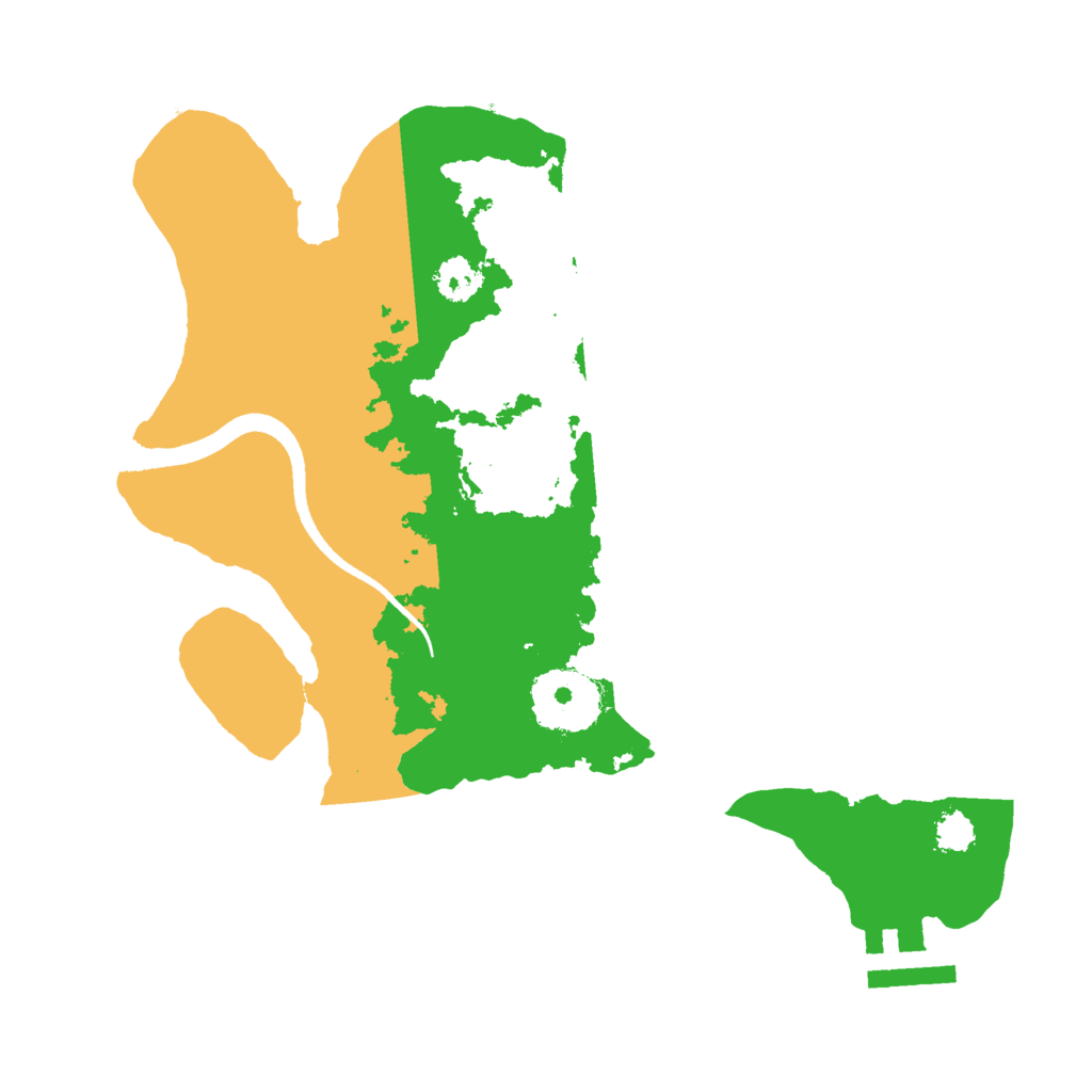 Biome Rust Map: Procedural Map, Size: 2500, Seed: 3190327