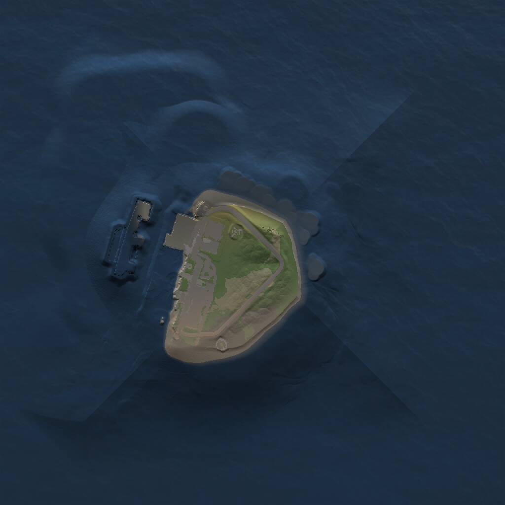 Rust Map: Procedural Map, Size: 1000, Seed: 1591472836, 2 Monuments