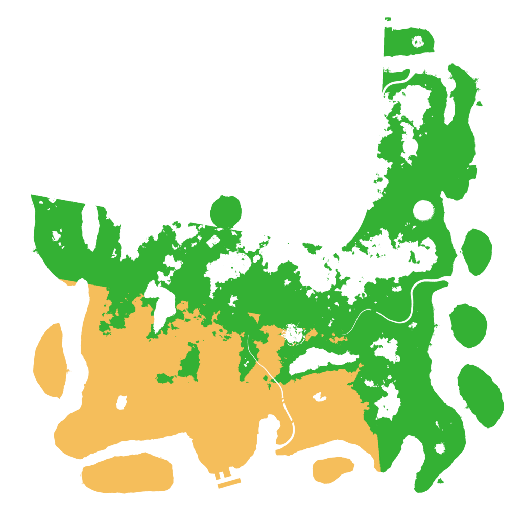 Biome Rust Map: Procedural Map, Size: 4500, Seed: 1720993786