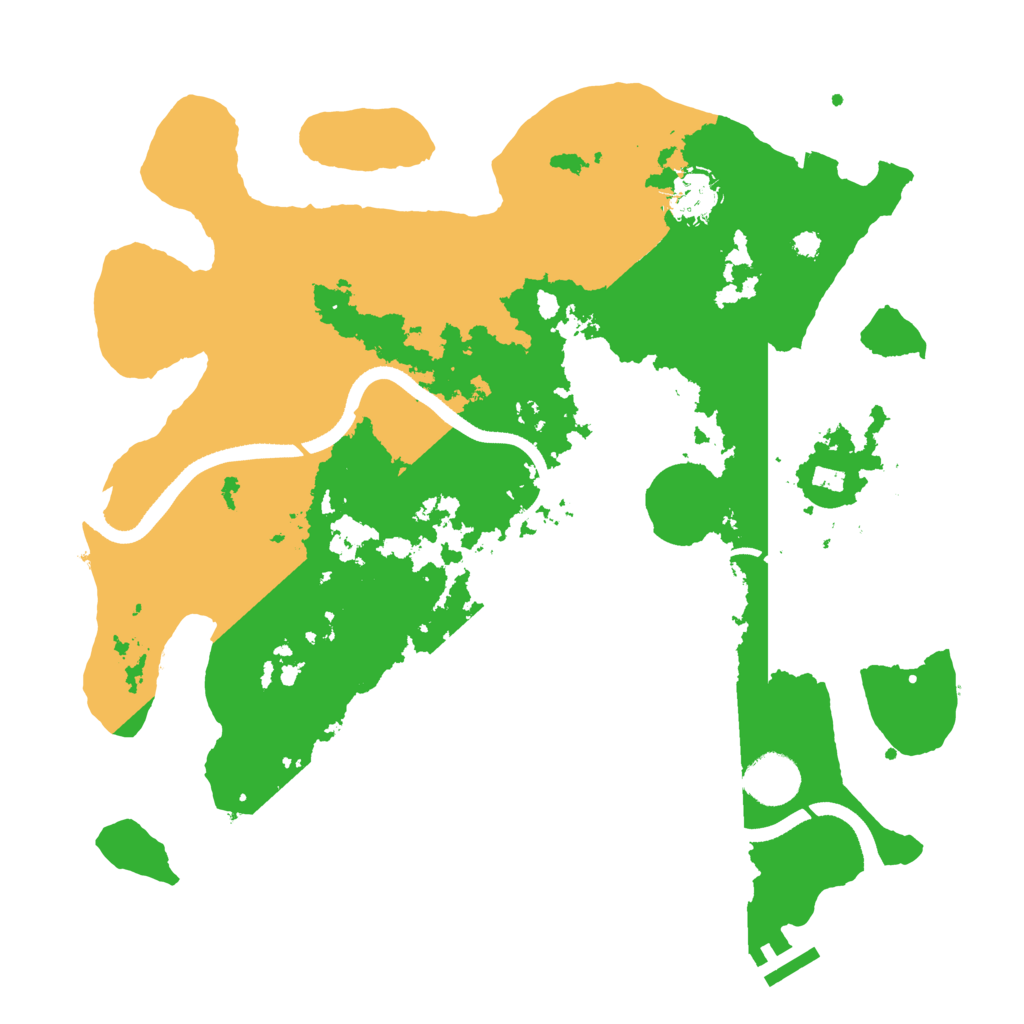 Biome Rust Map: Procedural Map, Size: 3500, Seed: 327597934