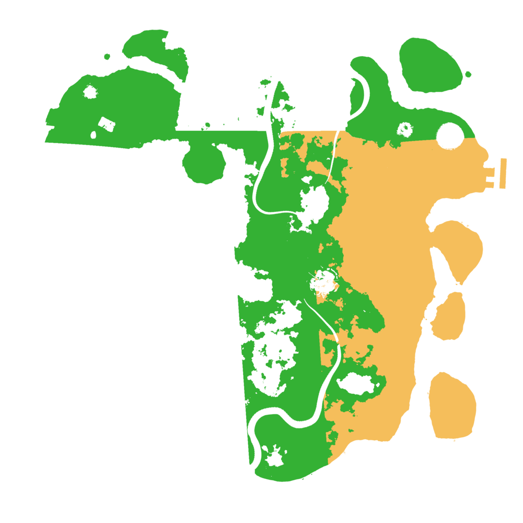 Biome Rust Map: Procedural Map, Size: 3500, Seed: 26819543