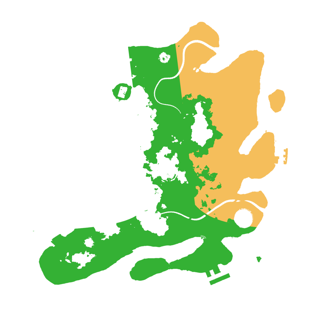 Biome Rust Map: Procedural Map, Size: 3000, Seed: 23948