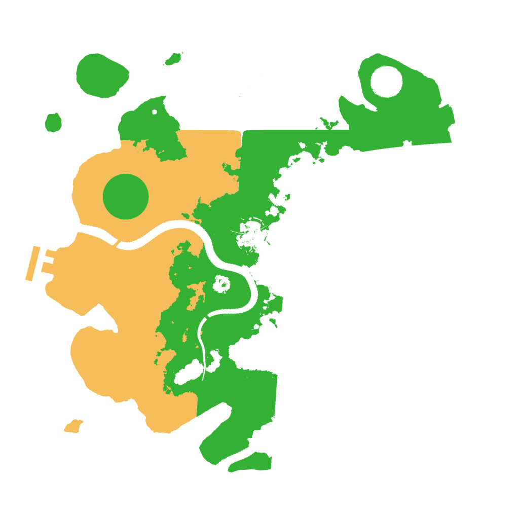 Biome Rust Map: Procedural Map, Size: 3000, Seed: 1361815145