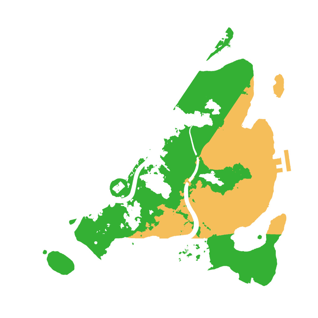 Biome Rust Map: Procedural Map, Size: 3000, Seed: 43724