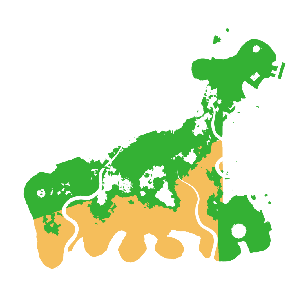 Biome Rust Map: Procedural Map, Size: 3600, Seed: 9045736