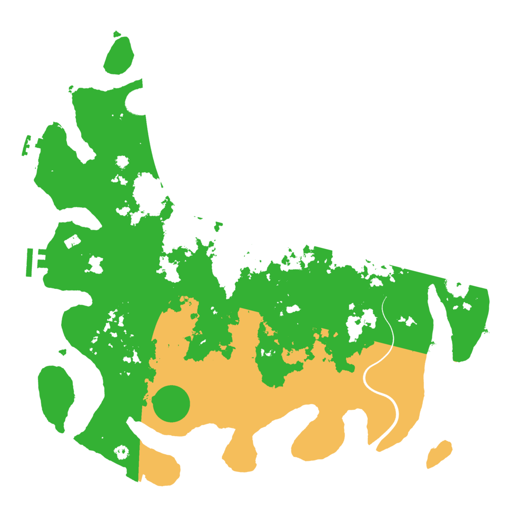 Biome Rust Map: Procedural Map, Size: 3700, Seed: 888631839