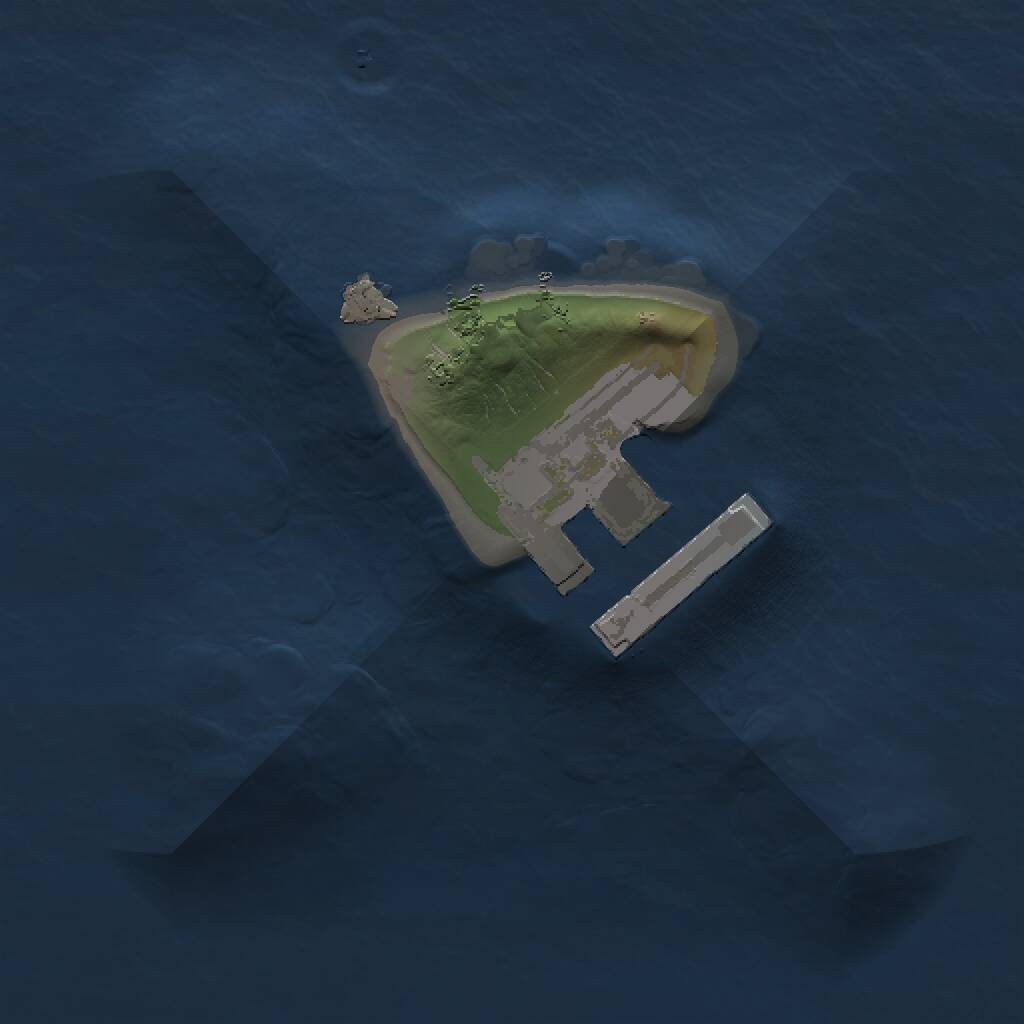 Rust Map: Procedural Map, Size: 1000, Seed: 12325678, 2 Monuments