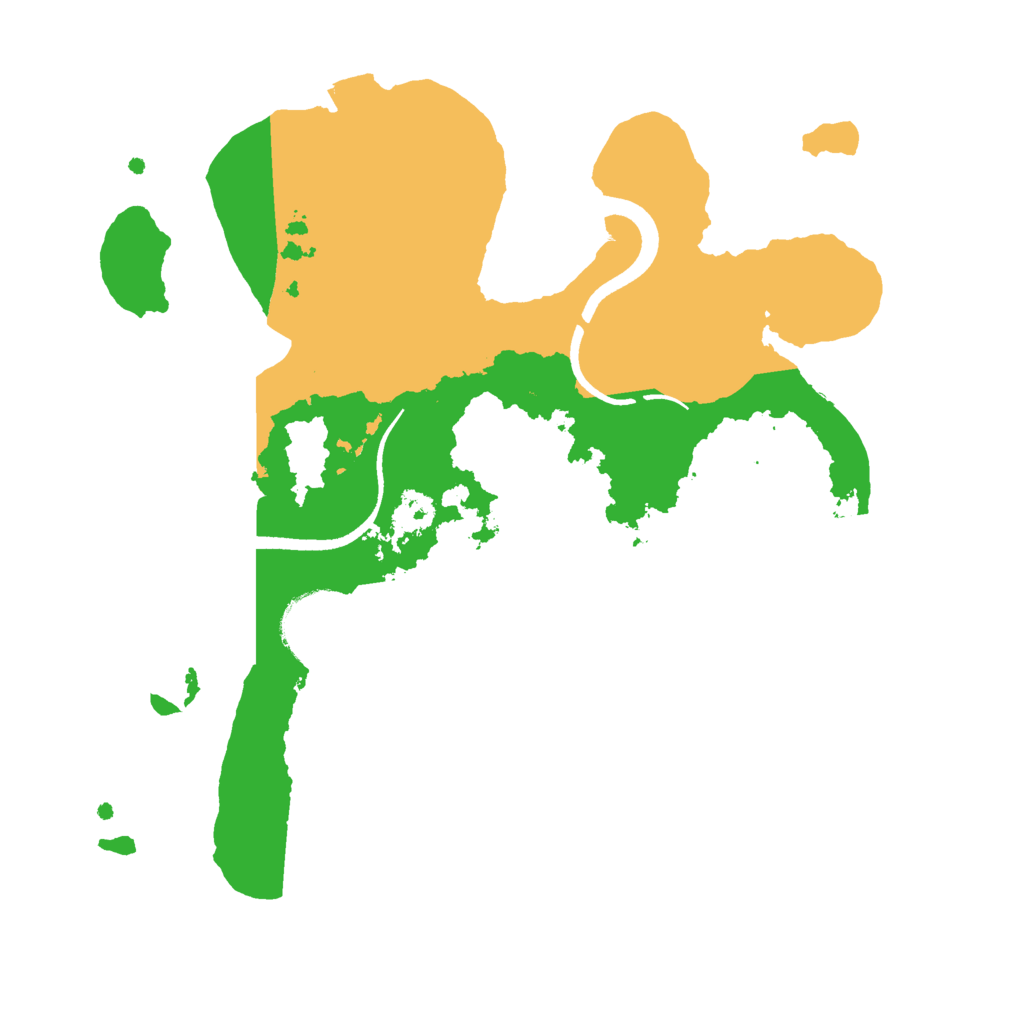 Biome Rust Map: Procedural Map, Size: 2500, Seed: 349022603