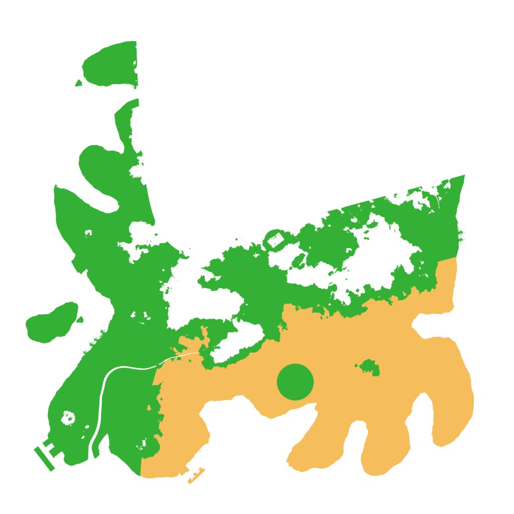 Biome Rust Map: Procedural Map, Size: 3700, Seed: 847535725
