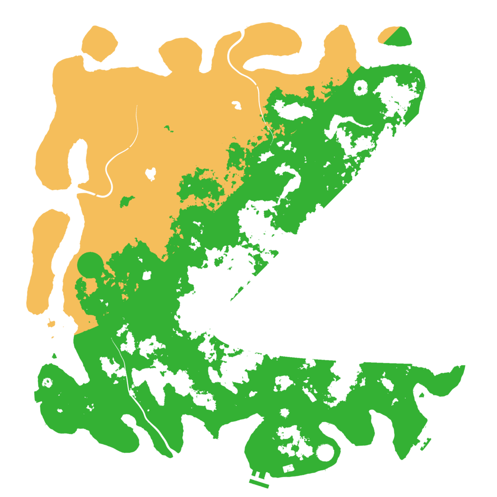 Biome Rust Map: Procedural Map, Size: 5000, Seed: 629416215