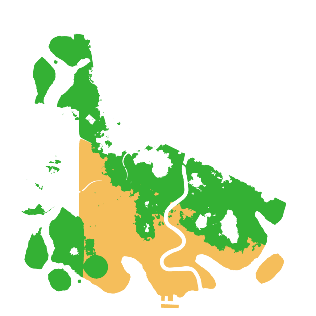 Biome Rust Map: Procedural Map, Size: 3600, Seed: 10102