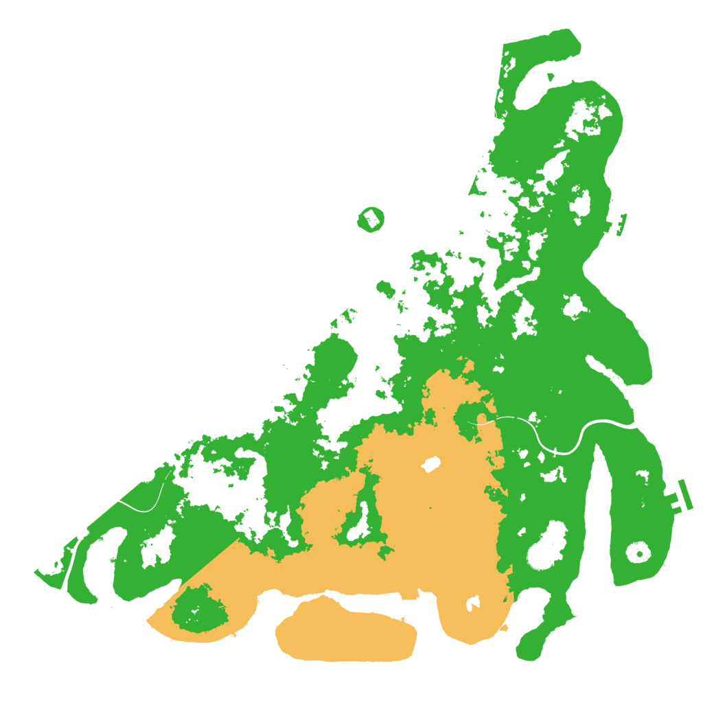 Biome Rust Map: Procedural Map, Size: 4600, Seed: 55555