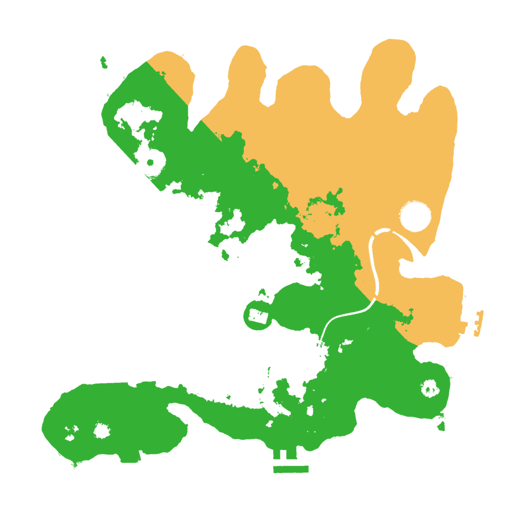 Biome Rust Map: Procedural Map, Size: 3000, Seed: 379615974