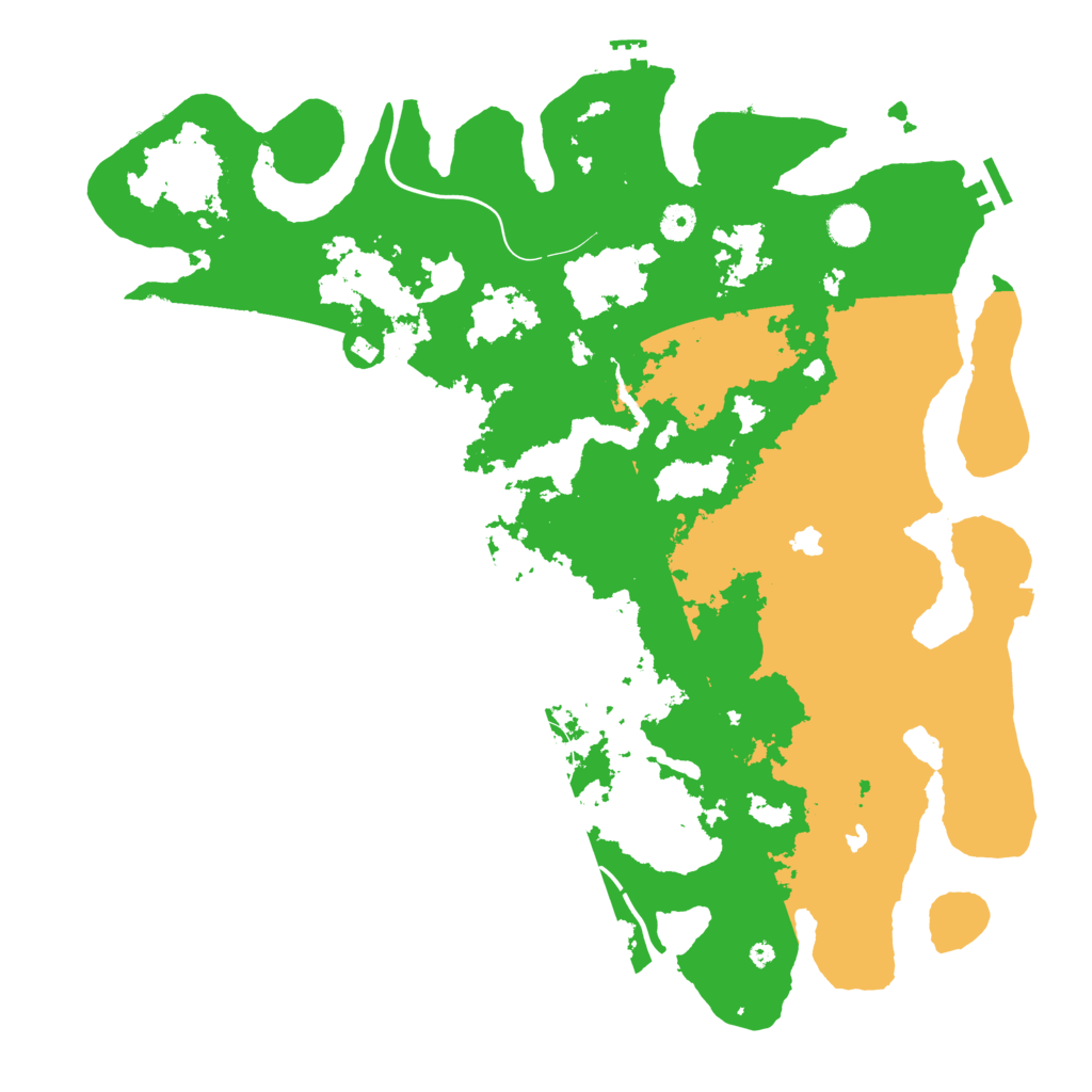 Biome Rust Map: Procedural Map, Size: 4500, Seed: 1928297820