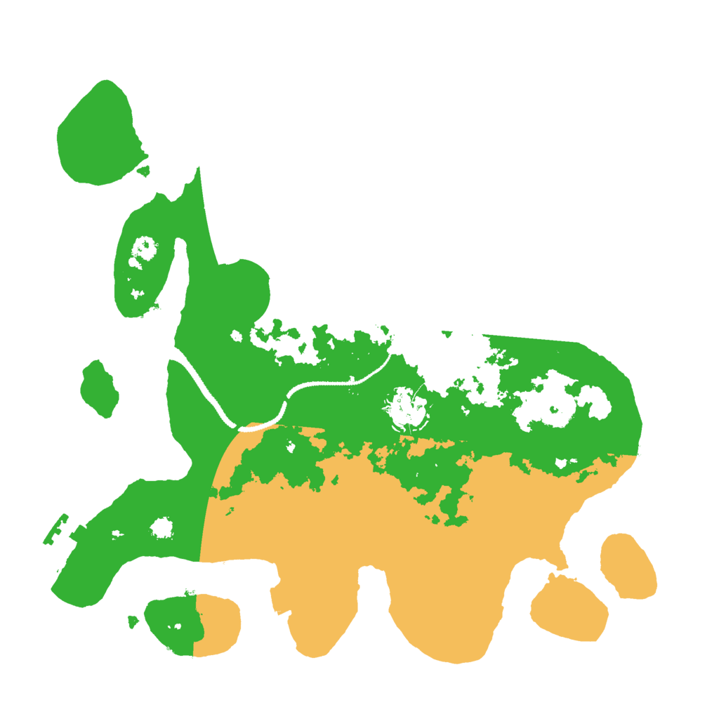 Biome Rust Map: Procedural Map, Size: 3000, Seed: 452345346