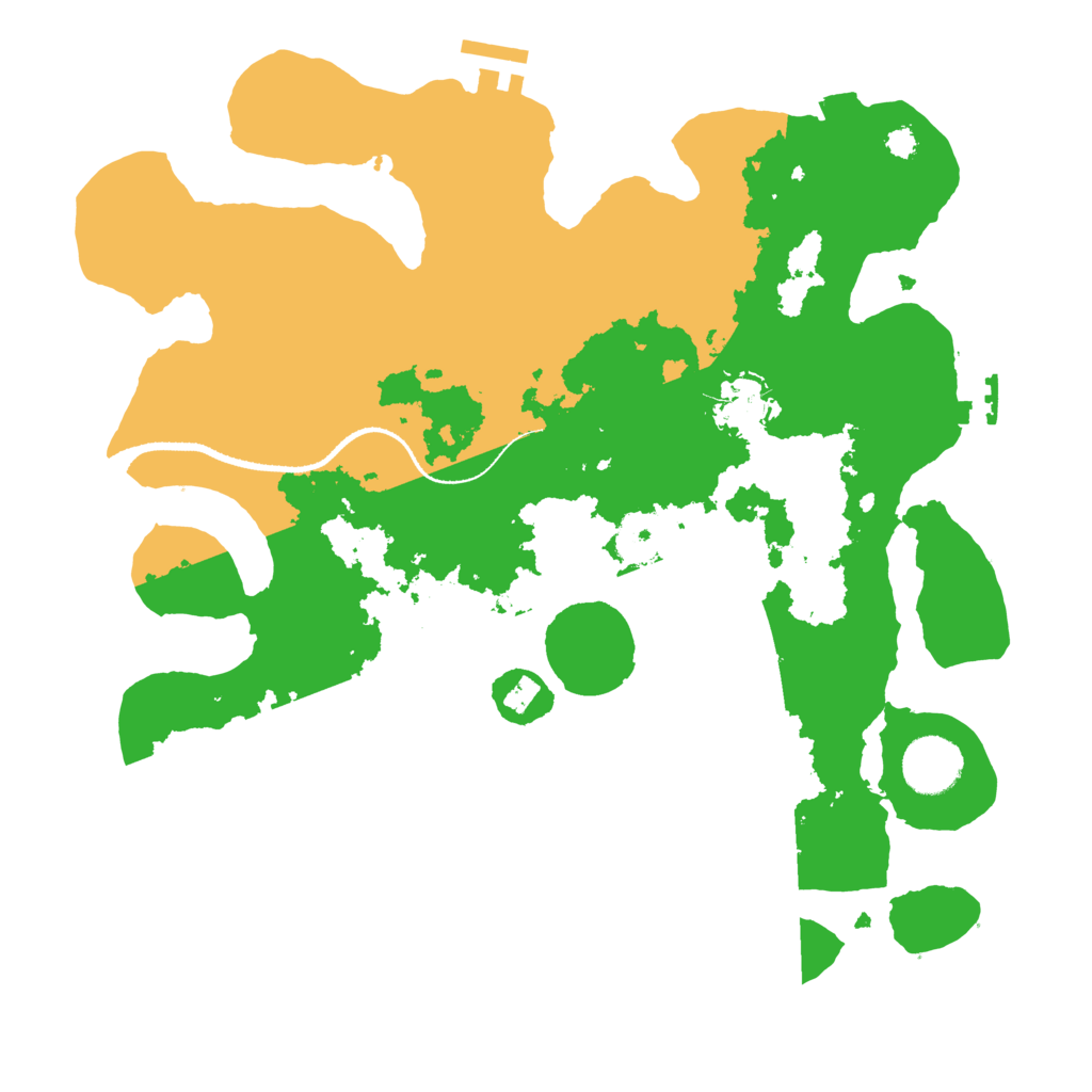 Biome Rust Map: Procedural Map, Size: 3300, Seed: 39876242