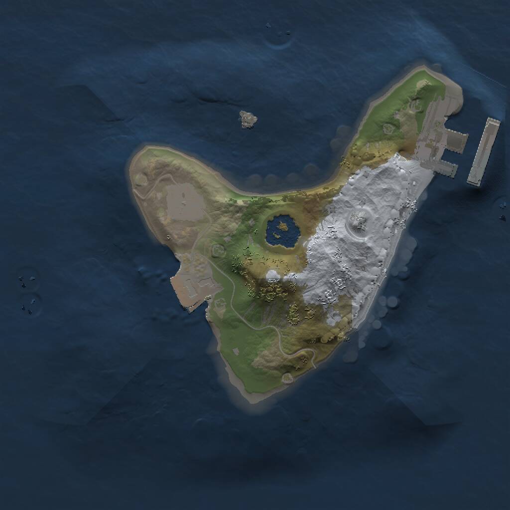 Rust Map: Procedural Map, Size: 1500, Seed: 4819, 2 Monuments