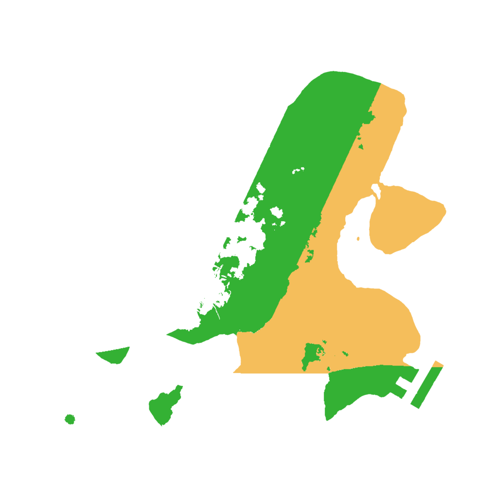 Biome Rust Map: Procedural Map, Size: 2000, Seed: 4654