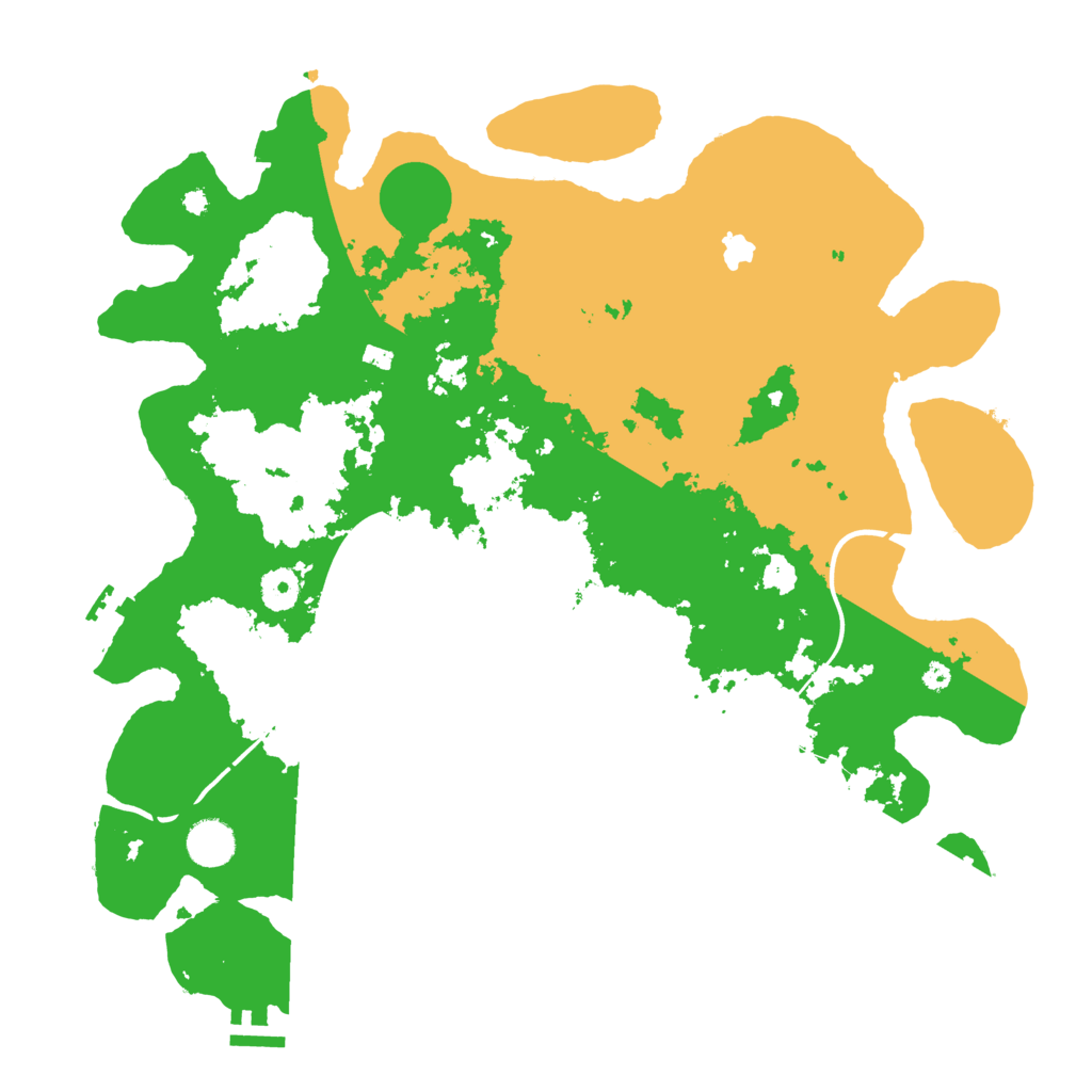 Biome Rust Map: Procedural Map, Size: 4000, Seed: 15610