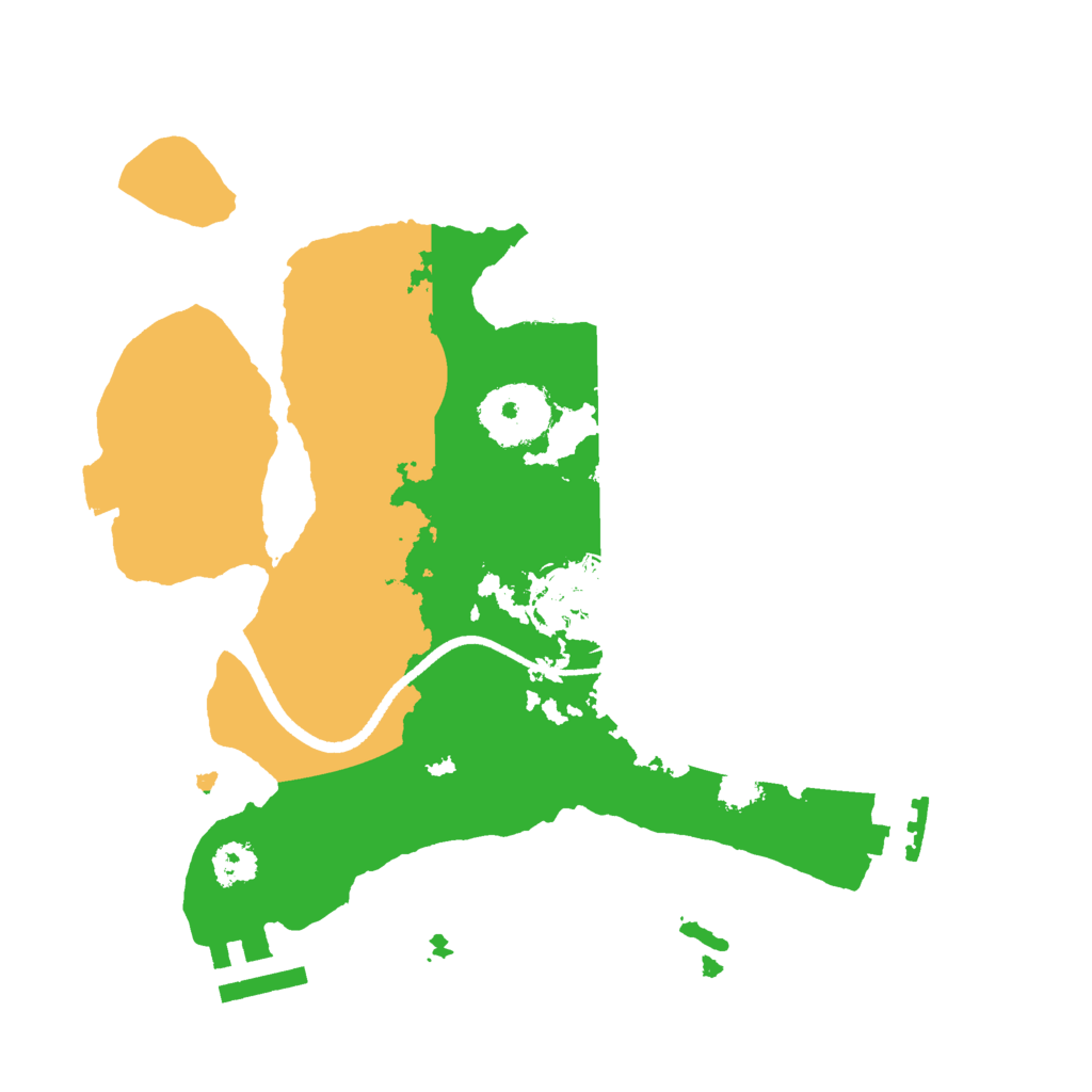 Biome Rust Map: Procedural Map, Size: 2500, Seed: 3366