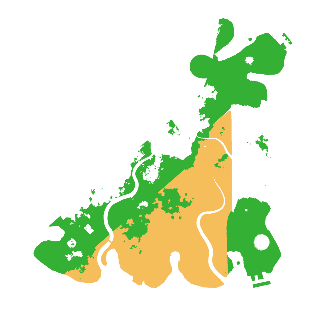Biome Rust Map: Procedural Map, Size: 3500, Seed: 1552739216