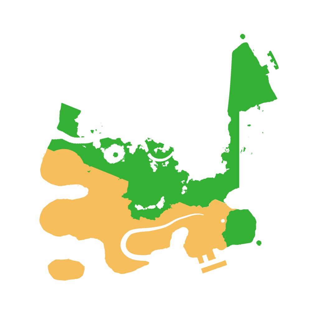 Biome Rust Map: Procedural Map, Size: 2500, Seed: 2454