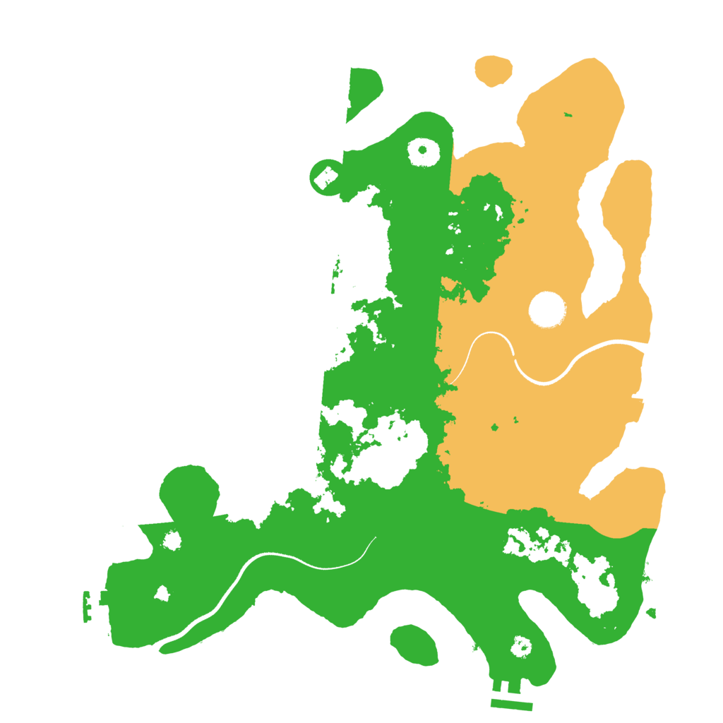 Biome Rust Map: Procedural Map, Size: 3500, Seed: 555520620