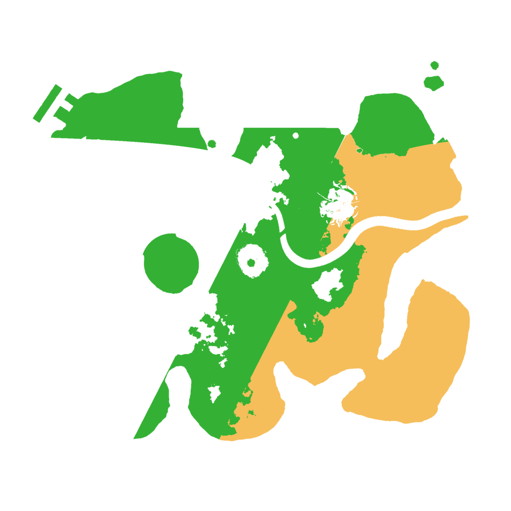 Biome Rust Map: Procedural Map, Size: 2500, Seed: 2459