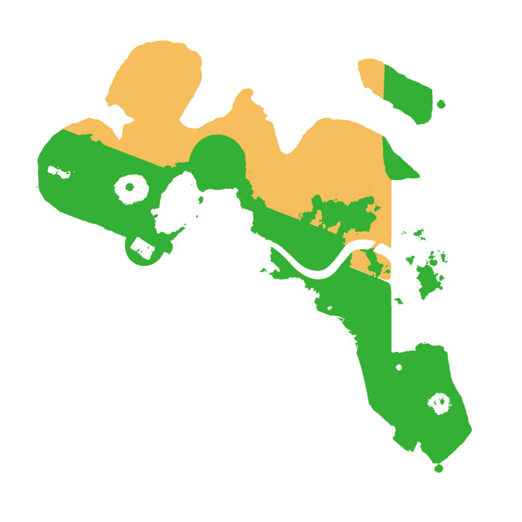 Biome Rust Map: Procedural Map, Size: 2500, Seed: 2797