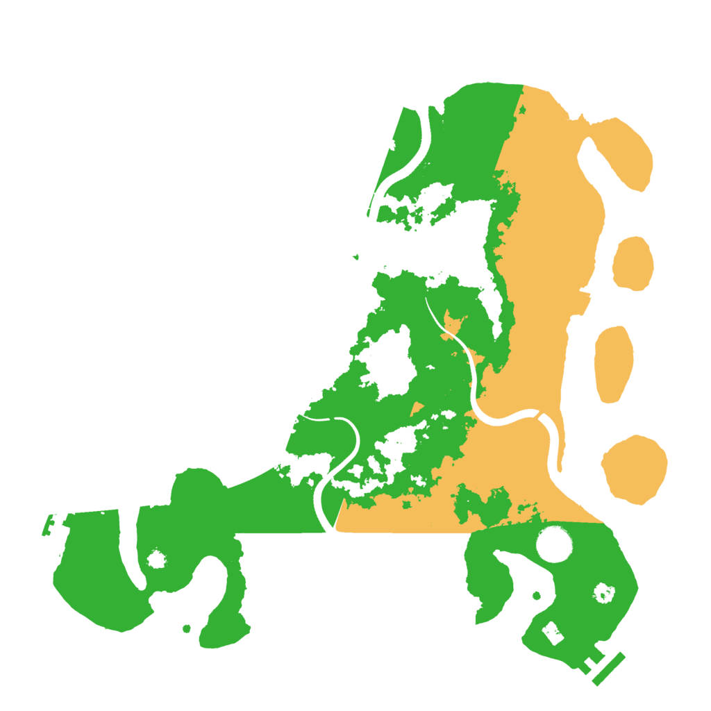 Biome Rust Map: Procedural Map, Size: 3500, Seed: 2136549230