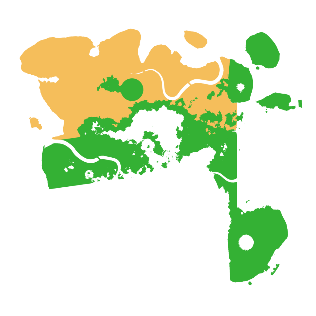 Biome Rust Map: Procedural Map, Size: 3700, Seed: 2109346101
