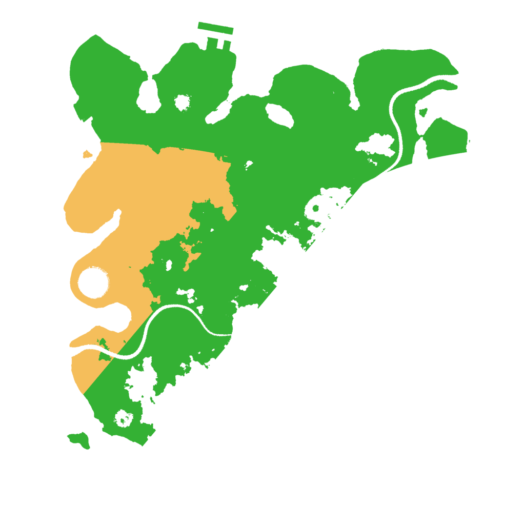 Biome Rust Map: Procedural Map, Size: 3000, Seed: 622915850