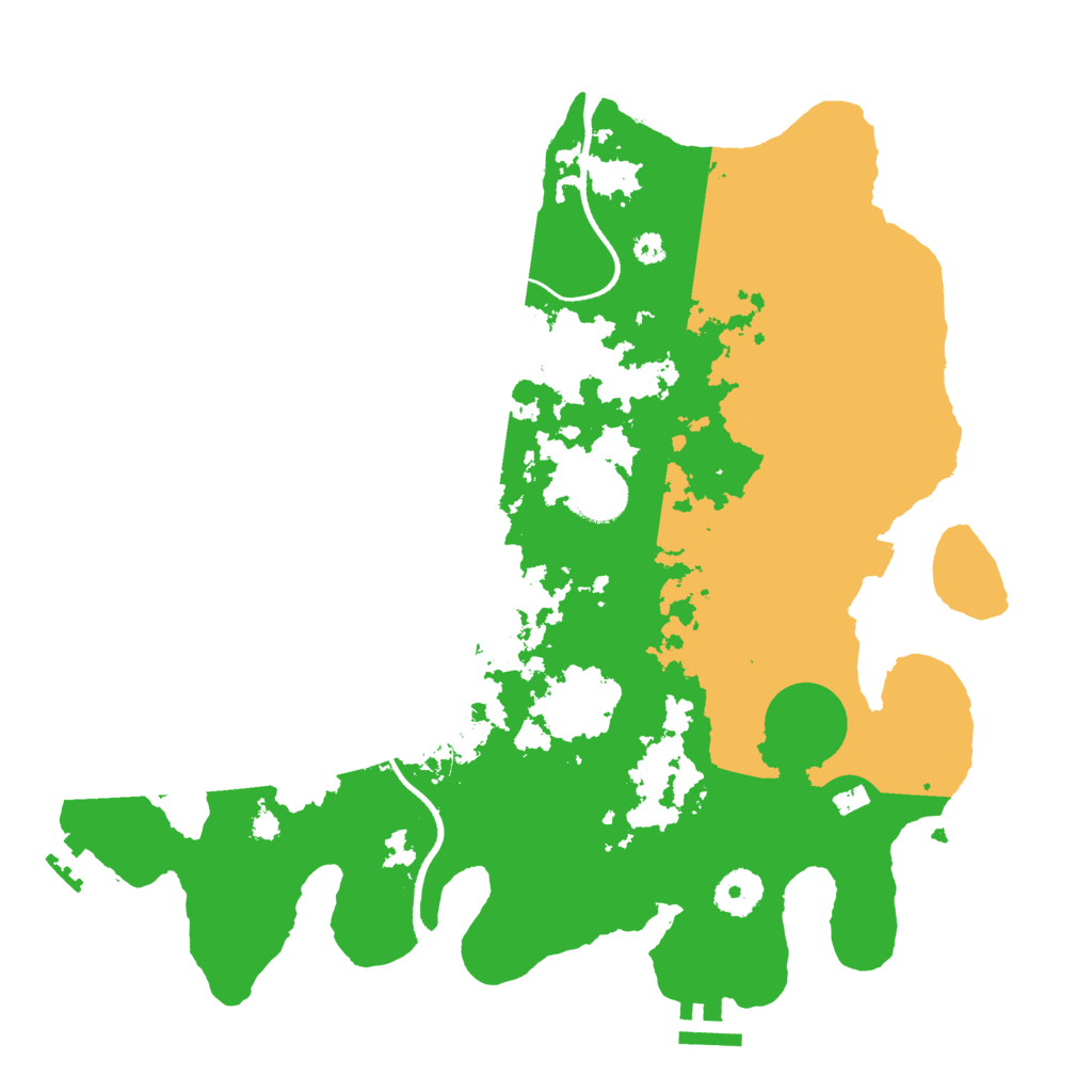 Biome Rust Map: Procedural Map, Size: 3500, Seed: 1946542560