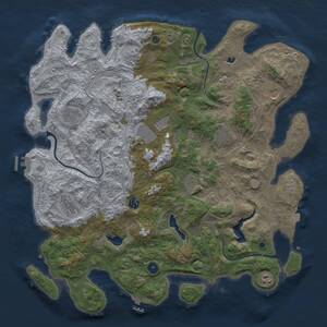 Thumbnail Rust Map: Procedural Map, Size: 4500, Seed: 1578, 16 Monuments