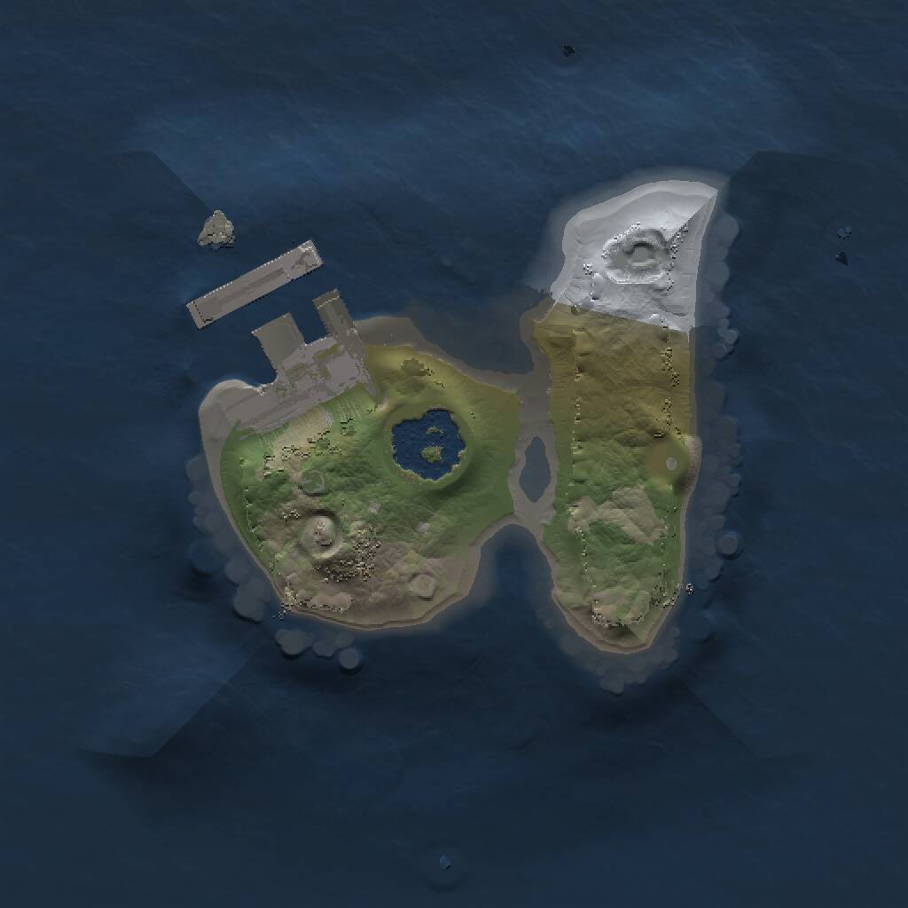 Rust Map: Procedural Map, Size: 1300, Seed: 477509646, 2 Monuments