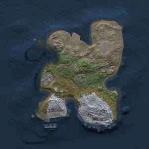 Thumbnail Rust Map: Procedural Map, Size: 2000, Seed: 214560129, 4 Monuments