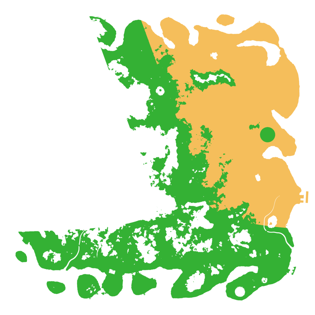 Biome Rust Map: Procedural Map, Size: 5500, Seed: 725663121