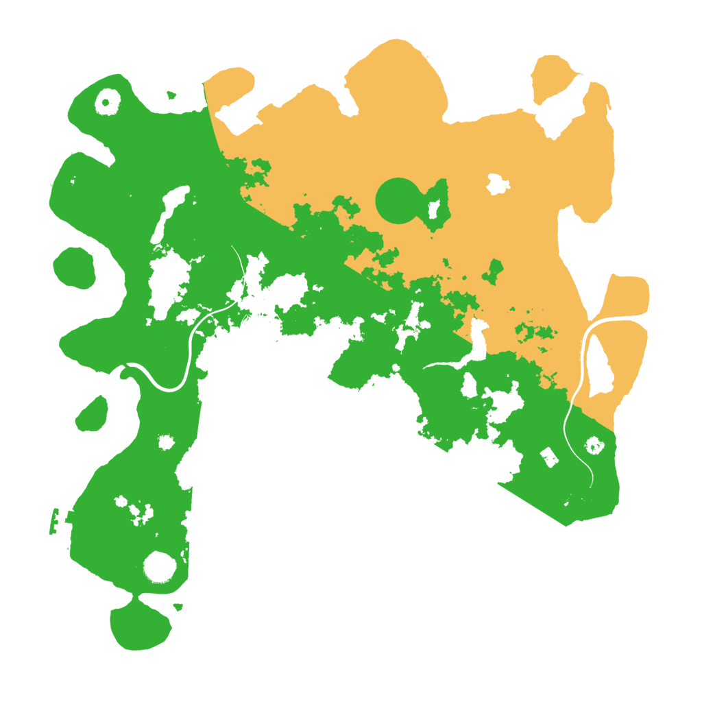 Biome Rust Map: Procedural Map, Size: 4000, Seed: 621444586