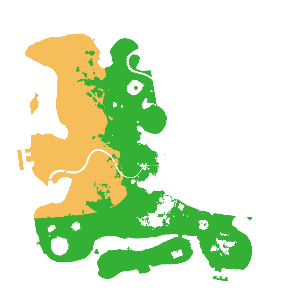 Biome Rust Map: Procedural Map, Size: 3000, Seed: 222575012