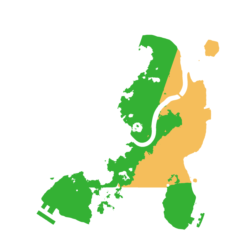 Biome Rust Map: Procedural Map, Size: 2500, Seed: 1915113182