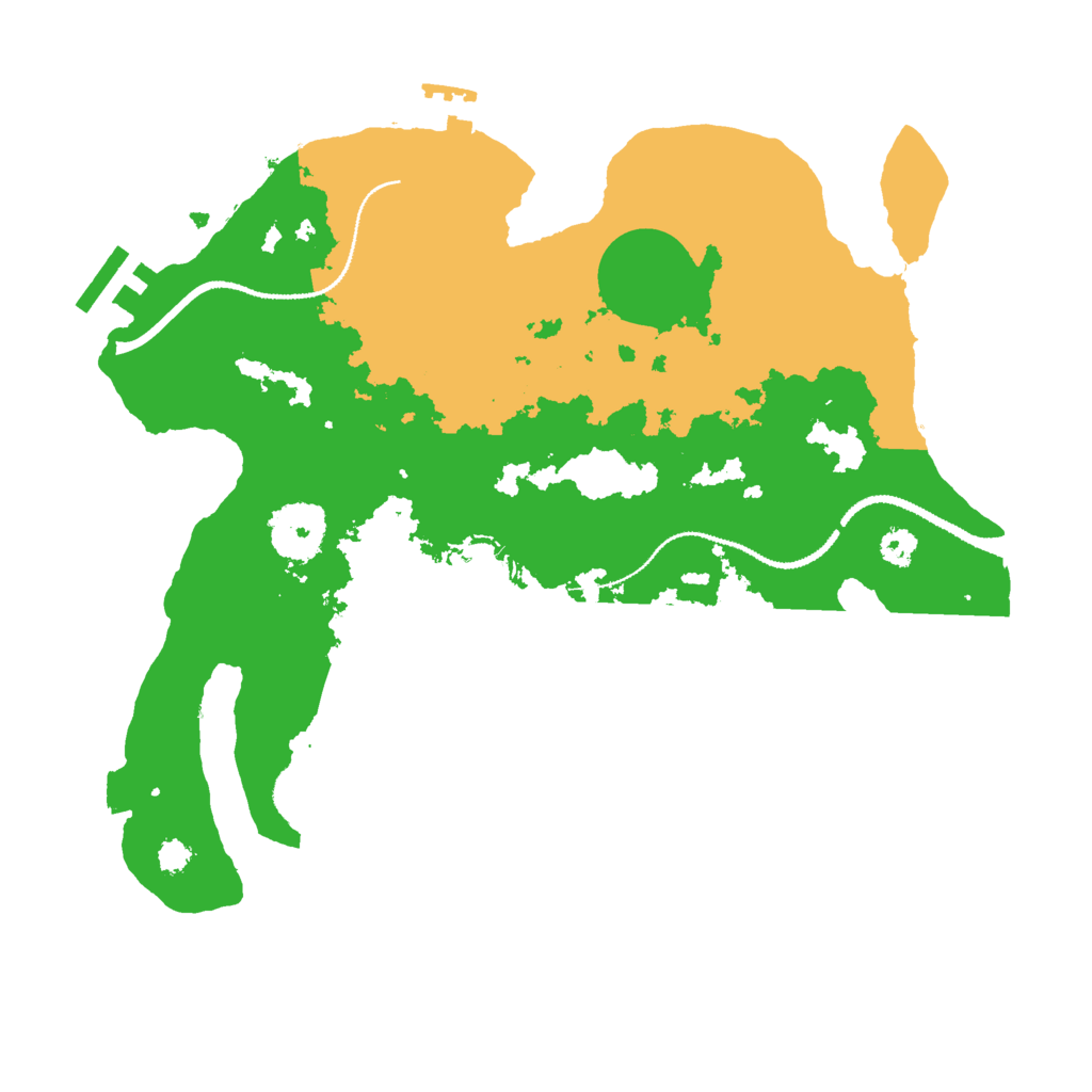 Biome Rust Map: Procedural Map, Size: 3000, Seed: 412