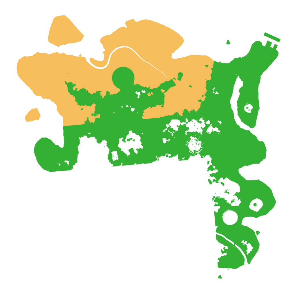 Biome Rust Map: Procedural Map, Size: 3500, Seed: 2027450209