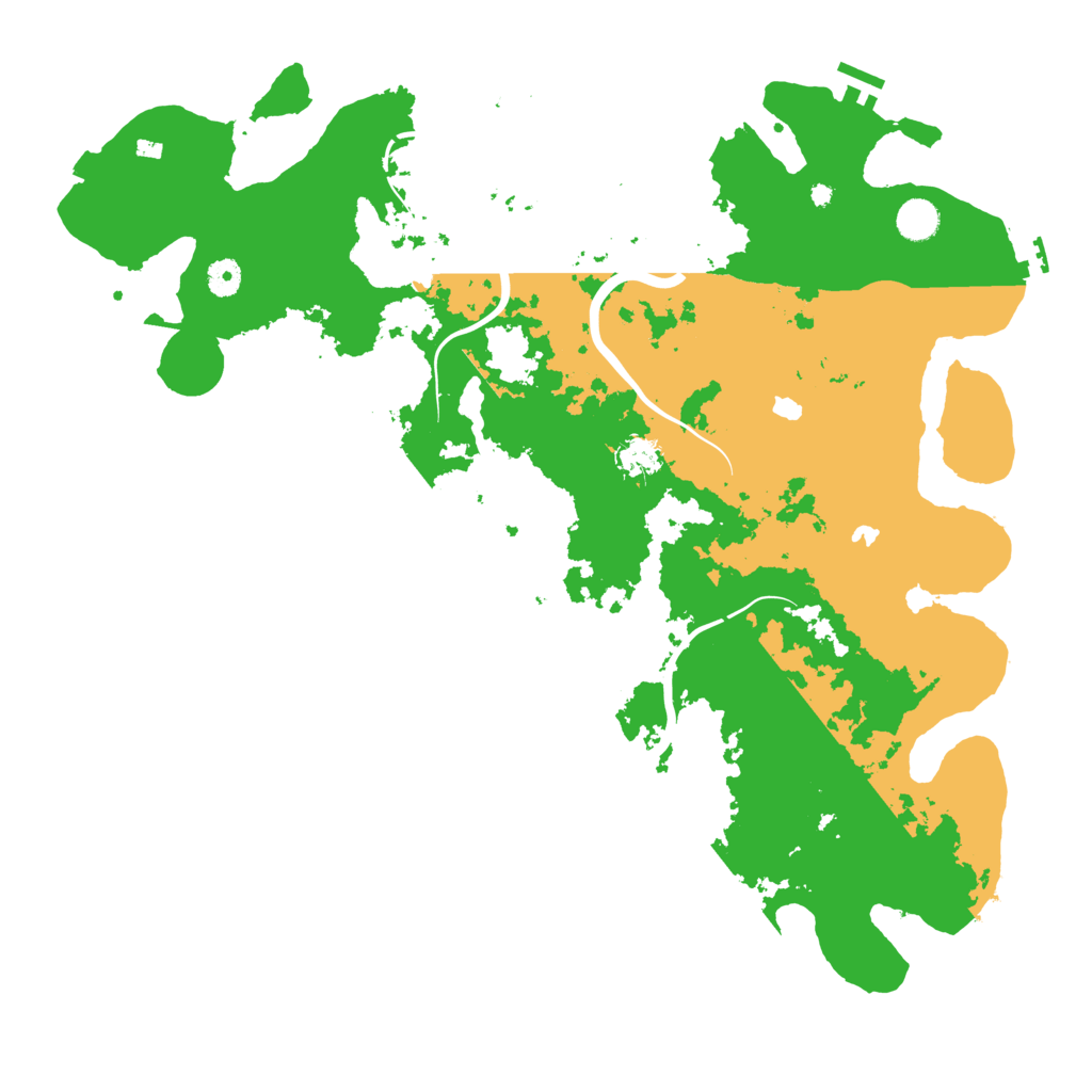 Biome Rust Map: Procedural Map, Size: 4550, Seed: 76786925